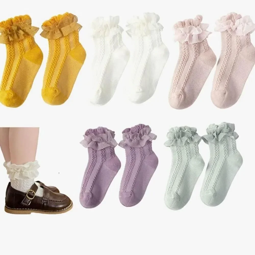 10*pair cute girls‎ socks- size M (10-12)